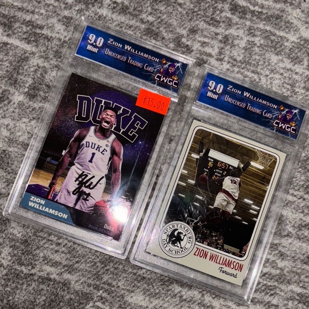 Zion Williamson Duke Trading Cards